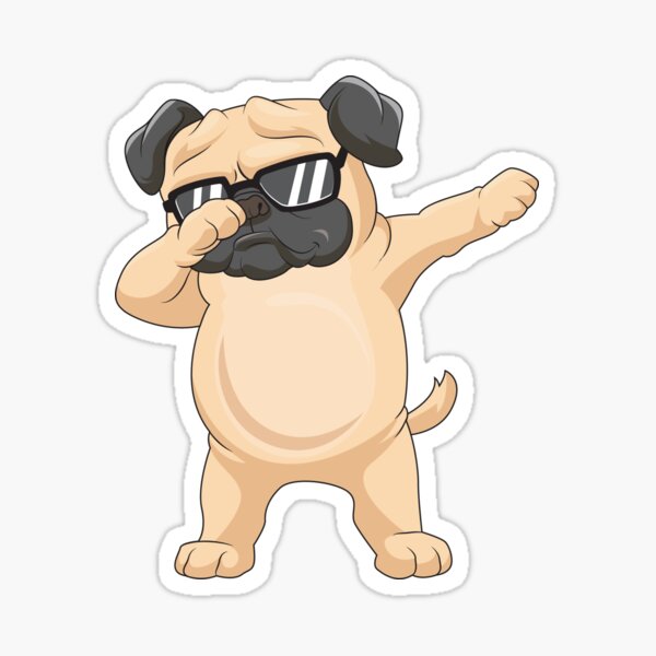 Pug Dabbing Dog Dab Dance Move Kids Baseball Headwear Black