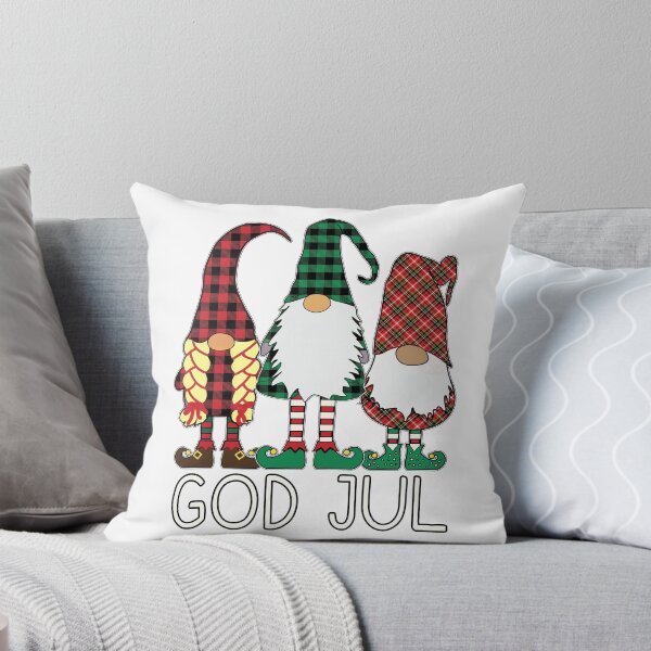 Item preview, 3 Nordic Gnomes God Jul Winter Christmas Swedish Tomte Cute Elves designed and sold by funnytshirtemp.
