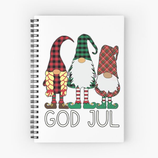 Artikelvorschau, 3 nordische Zwerge Gott Jul Winter Weihnachten schwedische Tomte süße Elfen entworfen und verkauft von funnytshirtemp.