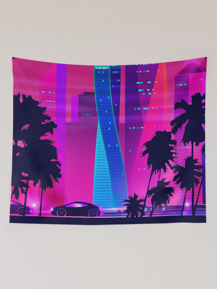 Synthwave Neon City Miami Vice