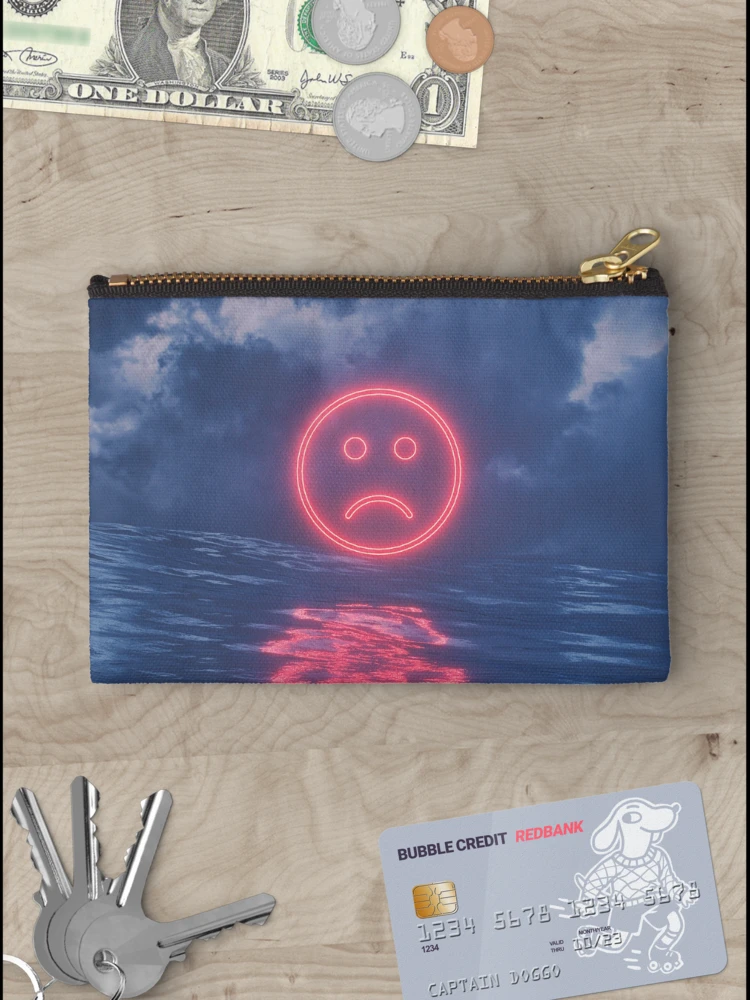 Thumbnail 3 of 4, Zipper Pouch, Sad designed and sold by Devansh Atray.