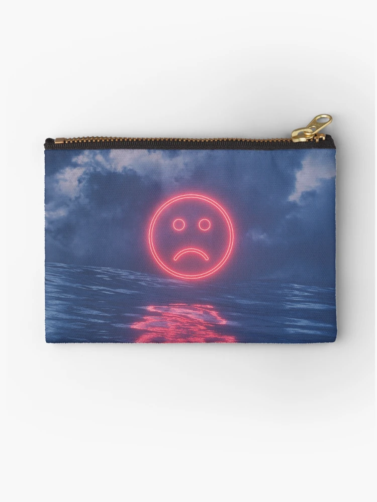 Thumbnail 1 of 4, Zipper Pouch, Sad designed and sold by Devansh Atray.