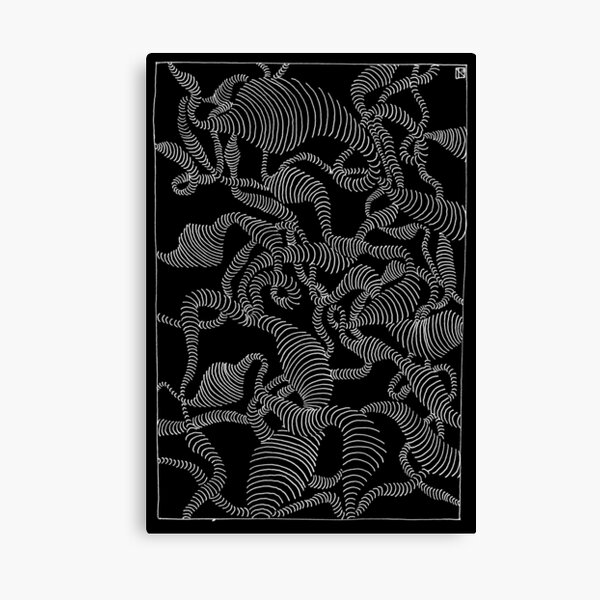 Energy Track Series - Beyond Perception (White Ink) Canvas Print