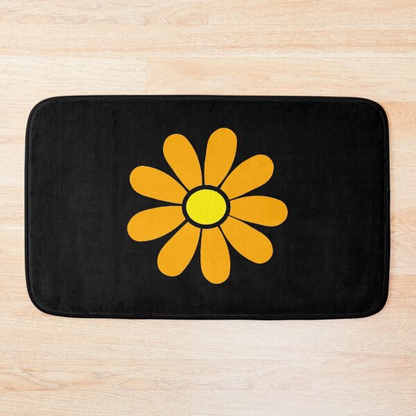 Item preview, Happy Orange Daisy Flower Power 60's 70s Retro Vintage Hippie Gardening  designed and sold by funnytshirtemp.