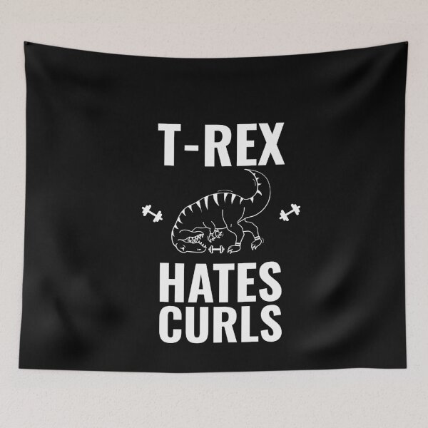 Artikelvorschau, t-rex hates Curls entworfen und verkauft von RPHDesigns.
