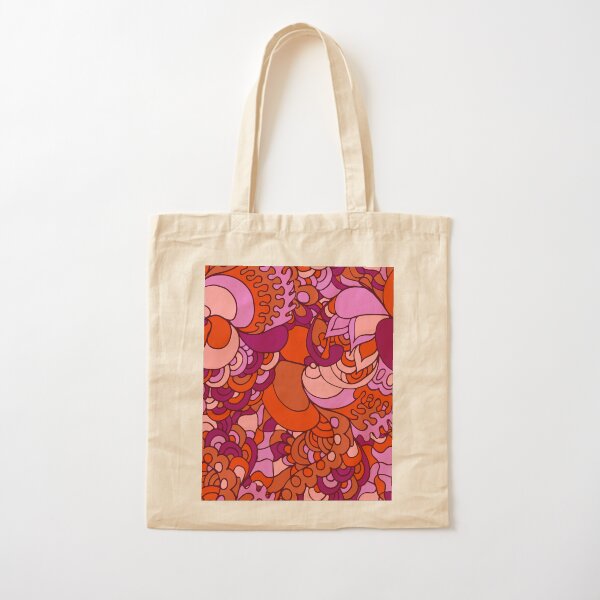 Organic Cotton Bag With Artwork Print Transformation by MAriska MA Veepilaikaliyamma