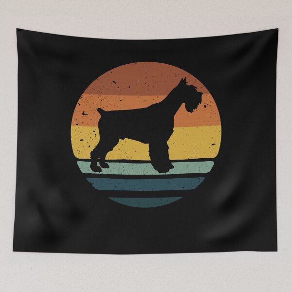 Artikelvorschau, Miniature Schnauzer Retro Vintage entworfen und verkauft von rafaeltto.