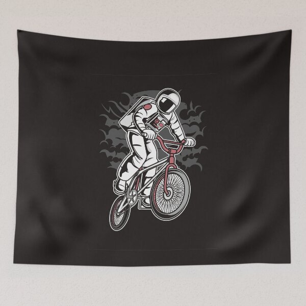 Item preview, ASTRONAUT BICYCLE  COMIC RIDER SPACE T SHIRT GIFT PRESENT BIRTHDAY CHRISTMAS designed and sold by Timcito.