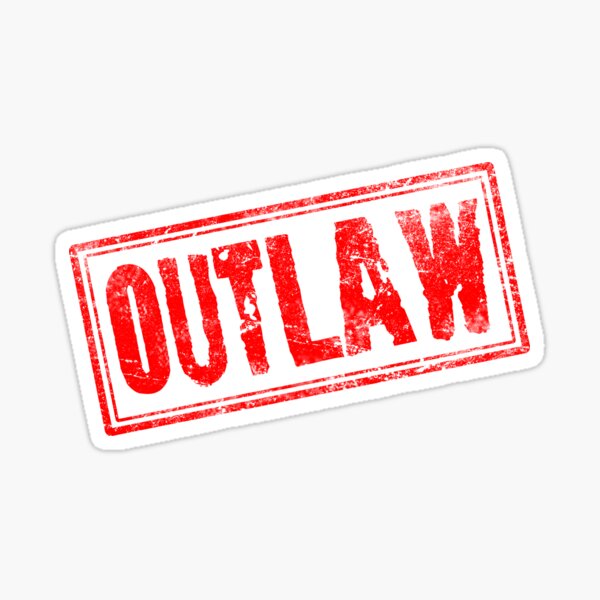 Outlaw (Vintage Stamp) Sticker