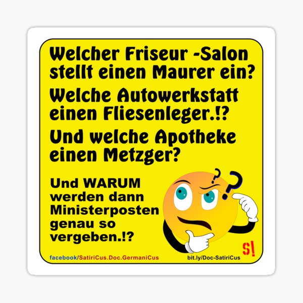 Dilettantes as politicians! | satire Sticker