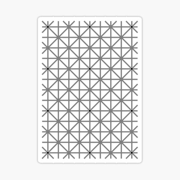 12 dot optical illusion Sticker