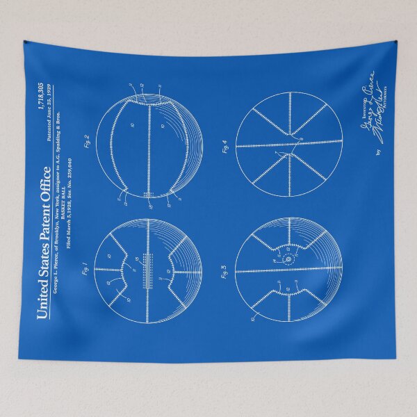 Artikelvorschau, Basketball Patent - Blaupause entworfen und verkauft von FinlayMcNevin.