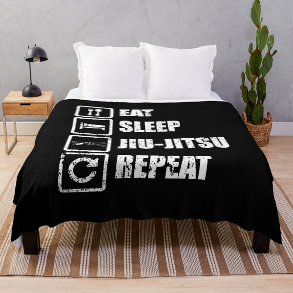 Item preview, BJJ Brazilian Jiu Jitsu Eat Sleep Repeat Distressed designed and sold by Ralph Forte.