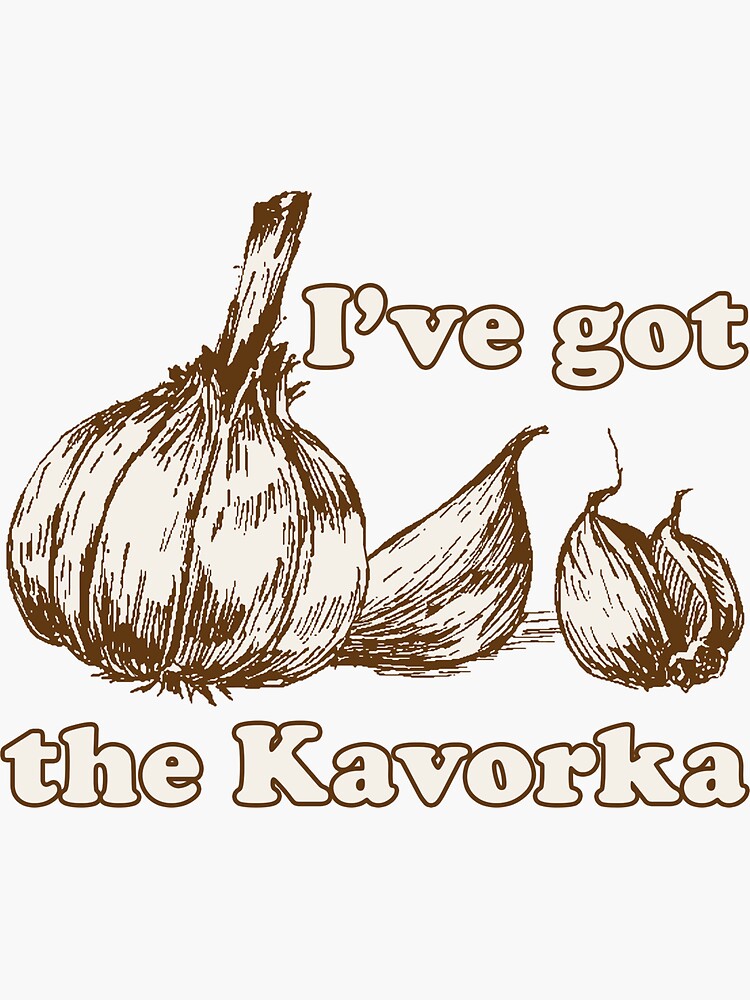 "Kavorka " Sticker for Sale by Texterns Redbubble