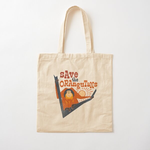 Save the Orangutans Cotton Tote Bag