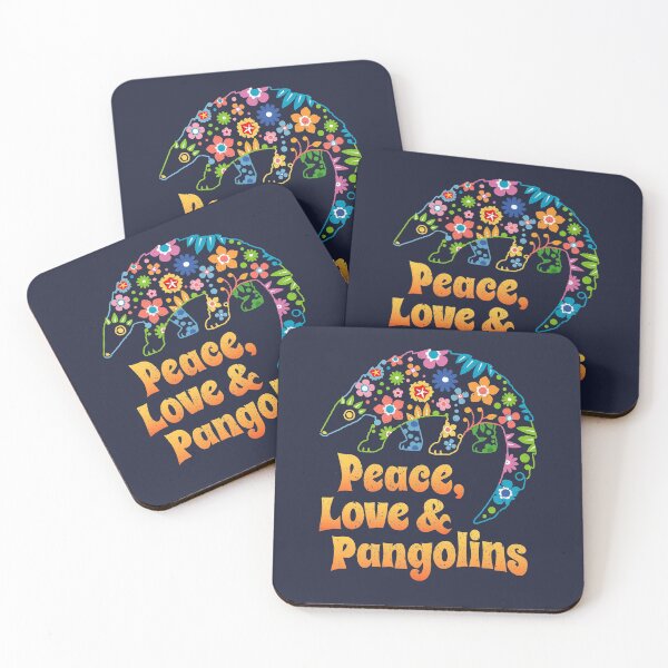 Item preview, Peace, Love & Pangolins - Gift for Pangolin Lovers designed and sold by Bangtees.