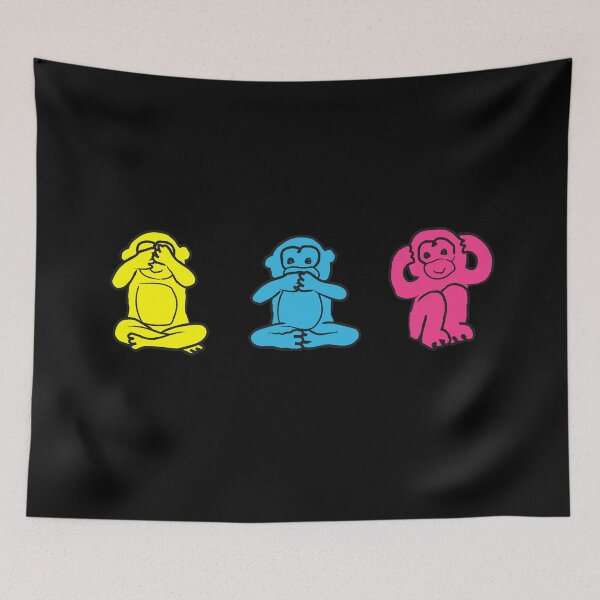Item preview, Three Wise Monkeys designed and sold by marufemia.
