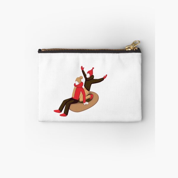 Item preview, Young woman and girl having fun in snow tube. designed and sold by mlanaa.