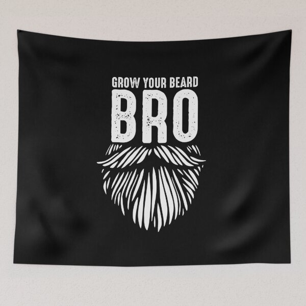 Item preview, Grow Your Beard Bro Funny Bearded Man Quote Humorous Gifts for Men with Facial Hair designed and sold by alenaz.