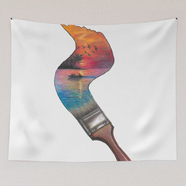 Item preview, Hand drawn - A stroke of sunset designed and sold by Ocean-Arts.