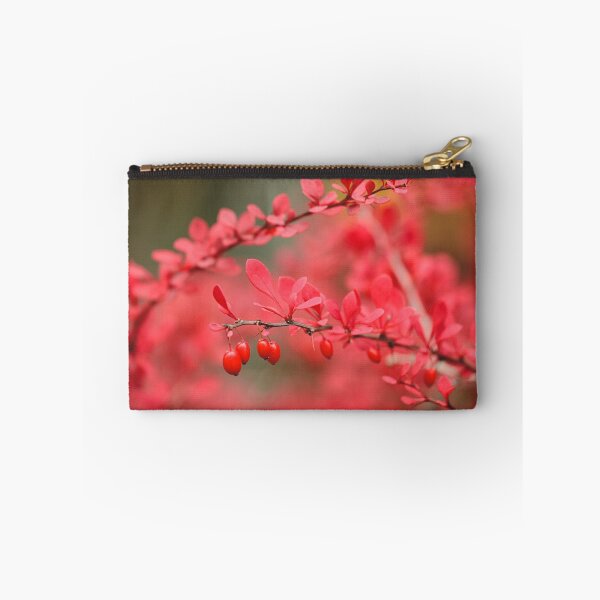 Item preview, Close-up of red barberry in autumn designed and sold by Juhku.