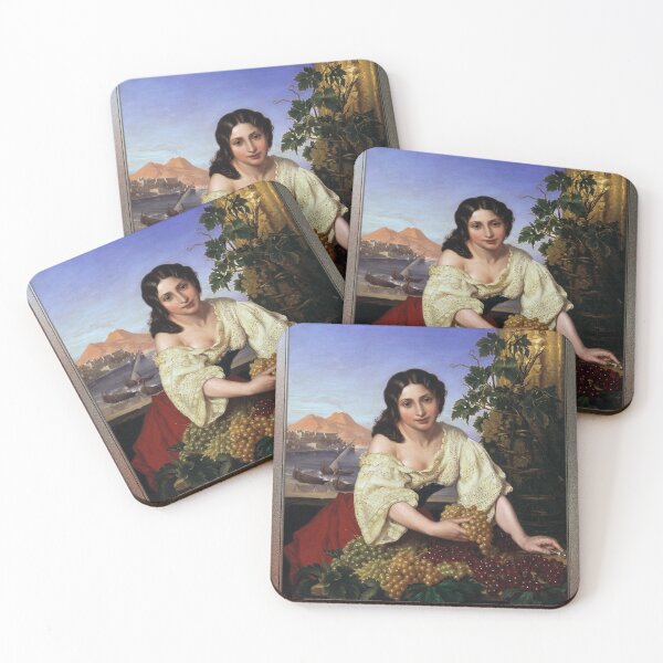 Item preview, Italian Fruit Seller by Carl Gustav Plagemann - Old Masters Reproductions designed and sold by Xzendor7 Digital Art Creations.