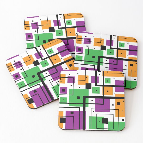 Item preview, Squares and Outlines Pattern designed and sold by Zethinova.