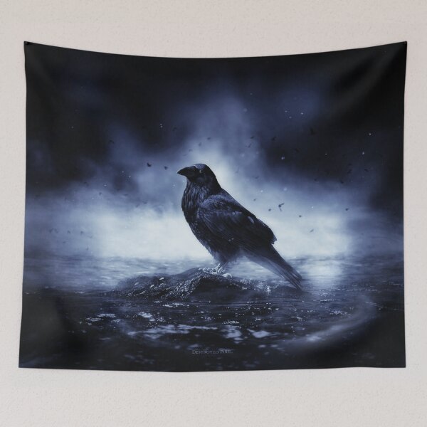 Aperçu de l'œuvre Corbeau à la lumière mystique créée et vendue par Destroyed-Pixel.