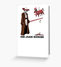 Obi-Juan Kenobi Greeting Card