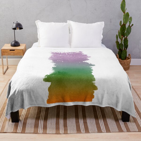 Item preview, Green, Orange & Purple Bold and Runny Brush Stroke designed and sold by Tansel Diplikaya.