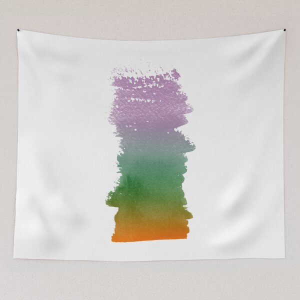 Item preview, Green, Orange & Purple Bold and Runny Brush Stroke designed and sold by Tansel Diplikaya.