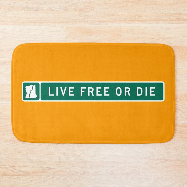 Item preview, Live Free or Die, NH Town Line Sign, Green & White  Horizontal designed and sold by TownLineSigns.