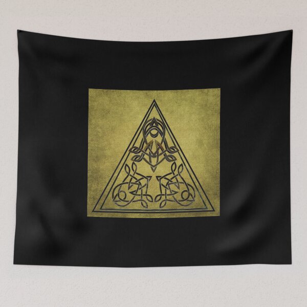 Item preview, Celtic Triangle Golden Metalwork designed and sold by GrimalkinStudio.