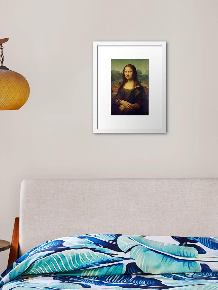 Download Mona Lisa Davinci Painting La Joconde Classic Italian Painter Famous Woman Vintage Style Medieval Women Framed Art Print By Iresist Redbubble