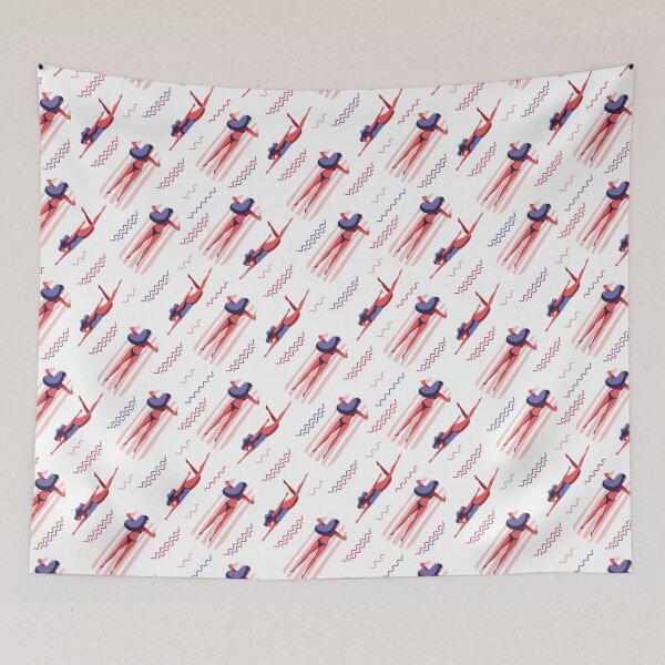 Item preview, Swimming Woman Pattern  designed and sold by parazitgoodz.