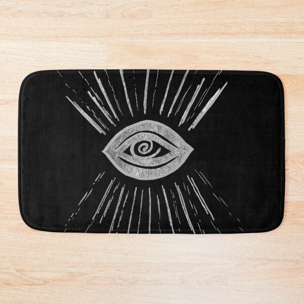 Item preview, Evil Eye Silver on Black #1 #drawing #decor #art designed and sold by Anita's & Bella's Art.