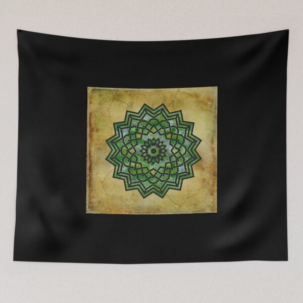 Item preview, Celtic Symbol Green Watercolor designed and sold by GrimalkinStudio.