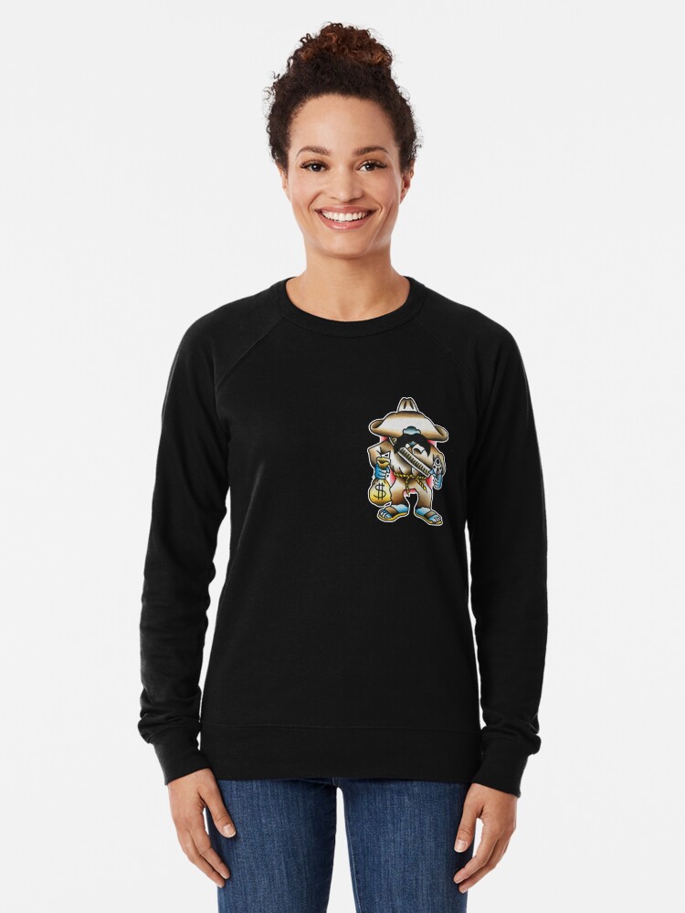 "Traditional Bandit Tattoo Design" Lightweight Sweatshirt ...