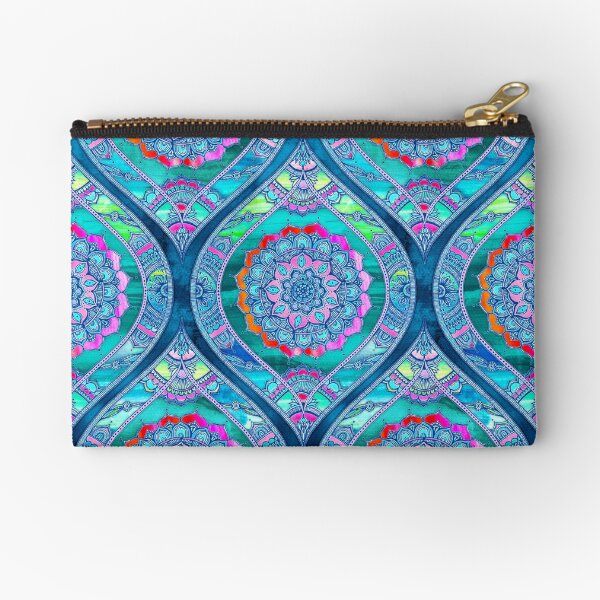 Radiant Boho Color Play Zipper Pouch