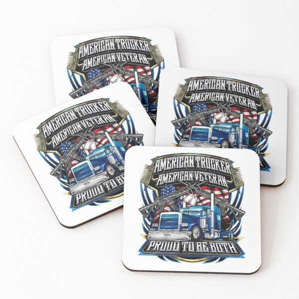 Item preview, American Trucker American Veteran Trucker designed and sold by thatsacooltee.