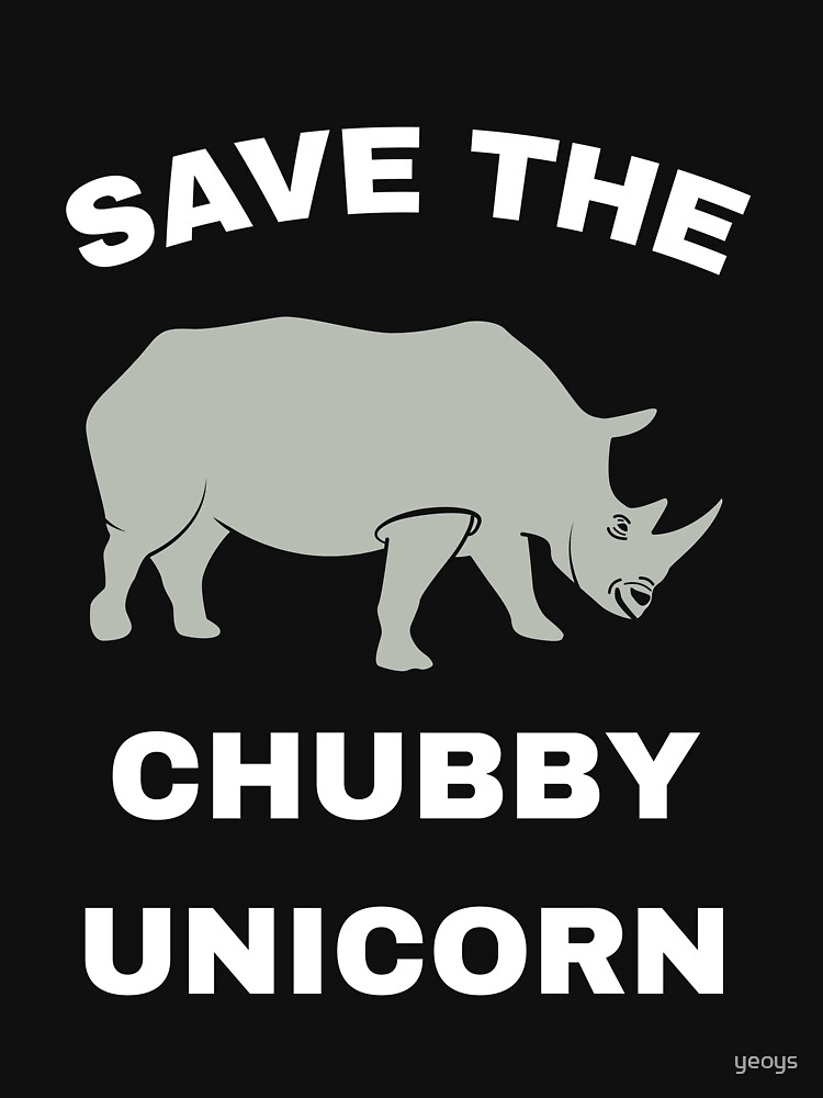 Stop Poaching Rhinos - Save The Chubby Unicorn by yeoys