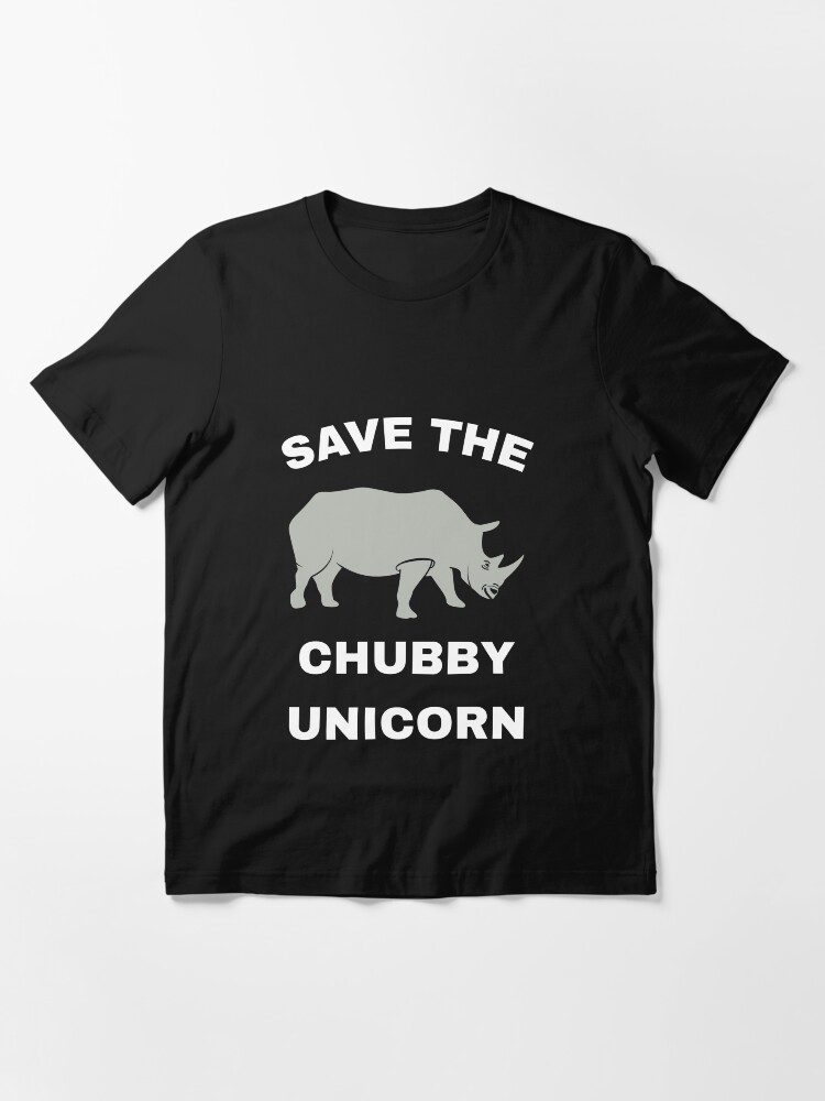 Alternate view of Stop Poaching Rhinos - Save The Chubby Unicorn Essential T-Shirt