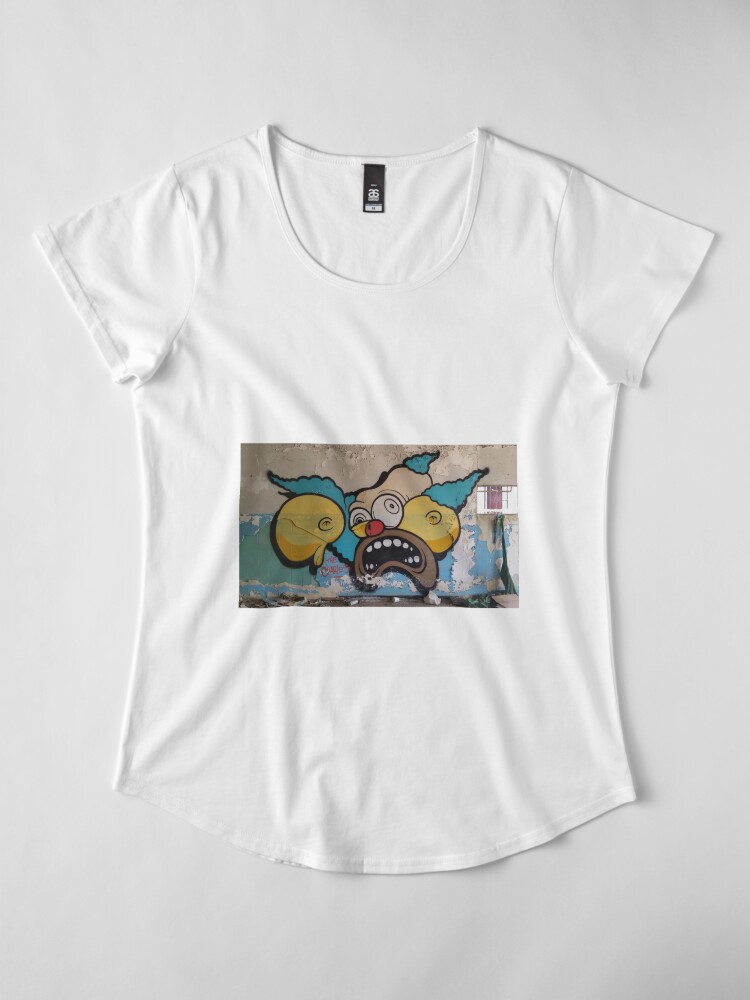 Alternate view of who dat Premium Scoop T-Shirt