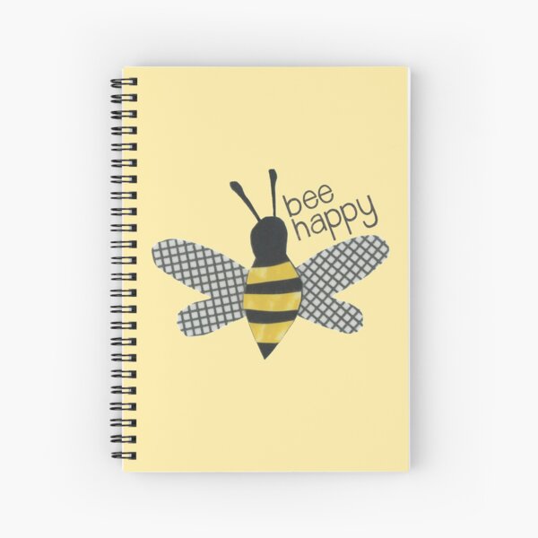 Bee Happy Bee Spiral Notebook