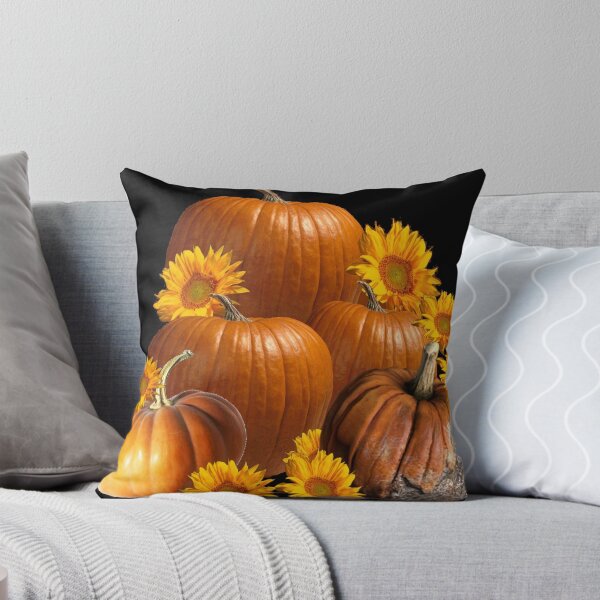 Item preview, PUMPKINS, YELLOW SUNFLOWERS FALL GARDEN HARVEST designed and sold by sharlesart.