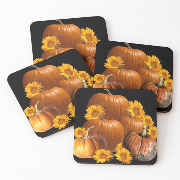 Item preview, PUMPKINS, YELLOW SUNFLOWERS FALL GARDEN HARVEST designed and sold by sharlesart.