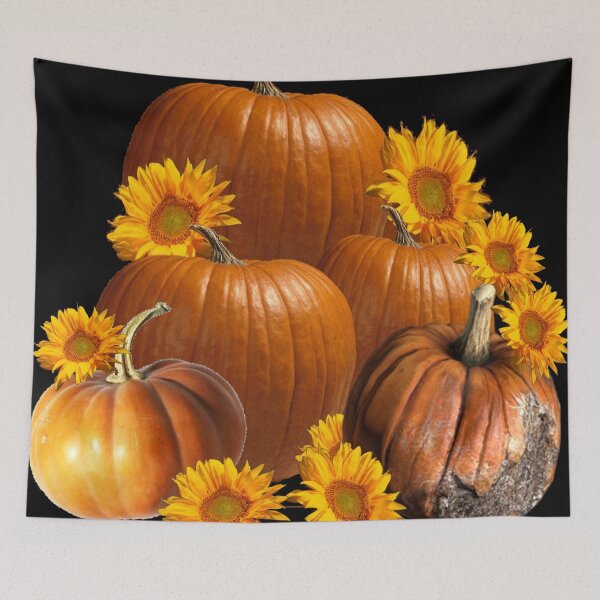 Item preview, PUMPKINS, YELLOW SUNFLOWERS FALL GARDEN HARVEST designed and sold by sharlesart.