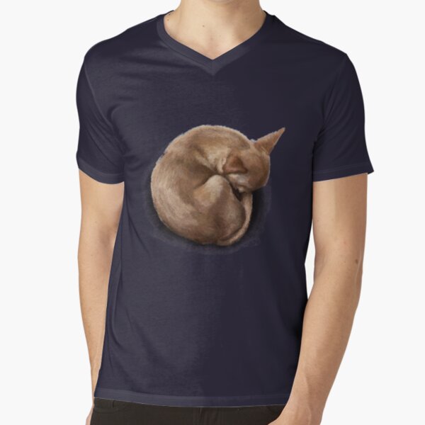 The Sleeping Chihuahua V-Neck T-Shirt