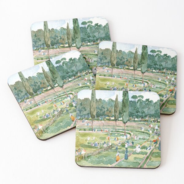 Item preview, The Race Track - Hippodrom - Piazza Siena, Jardines Borghese, Roma by Maurice Prendergast designed and sold by ArtExpression.