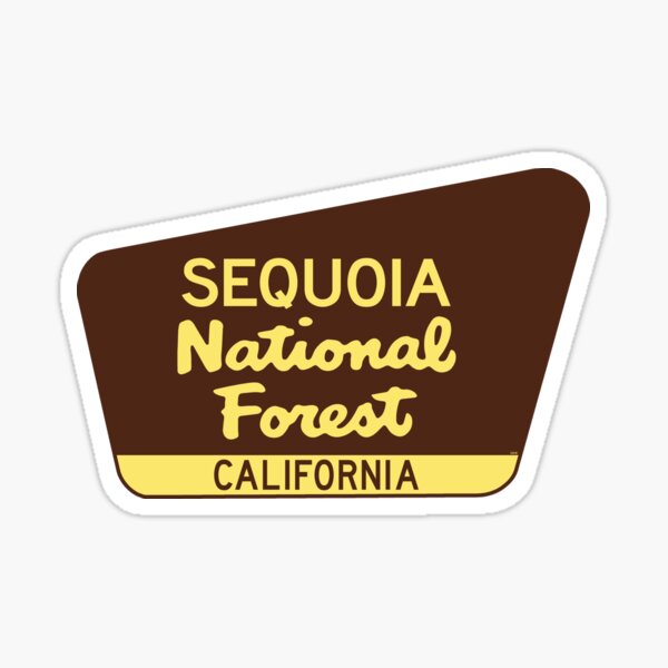 "Sequoia National Forest California Laptop Luggage Bumper " Sticker for